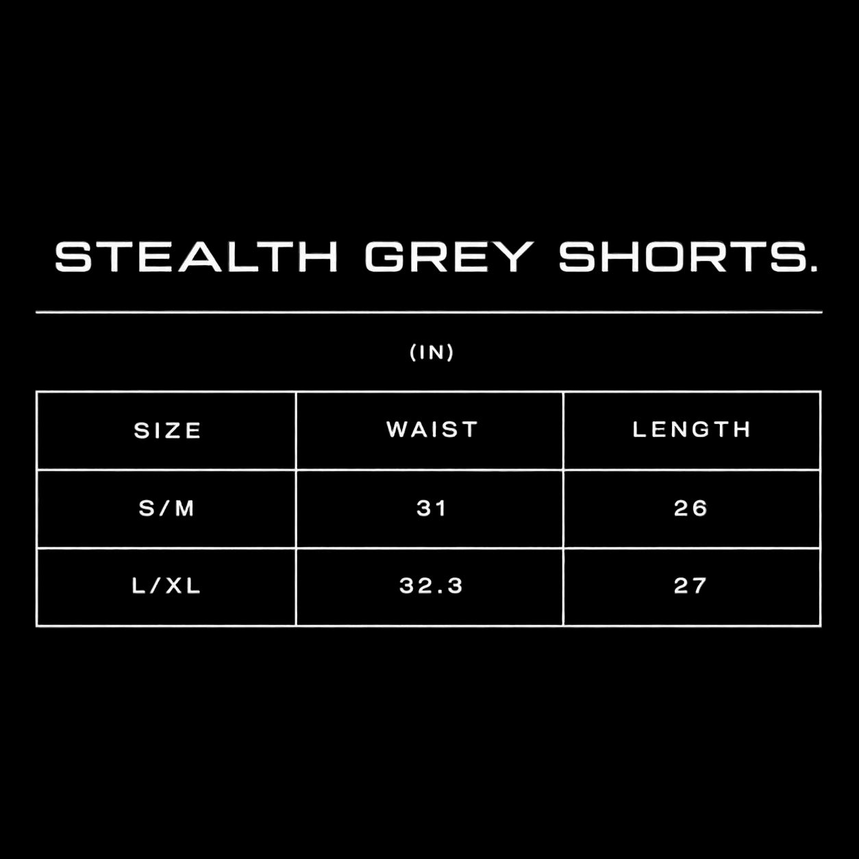 Stealth Grey Shorts