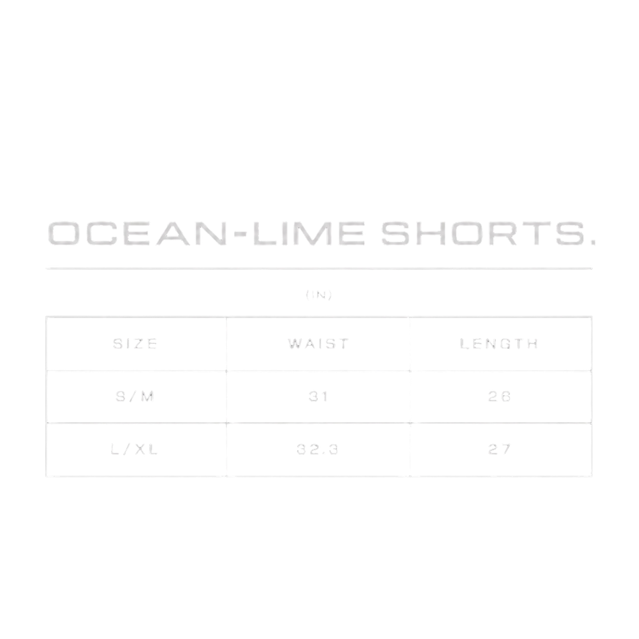 Ocean-Lime Shorts